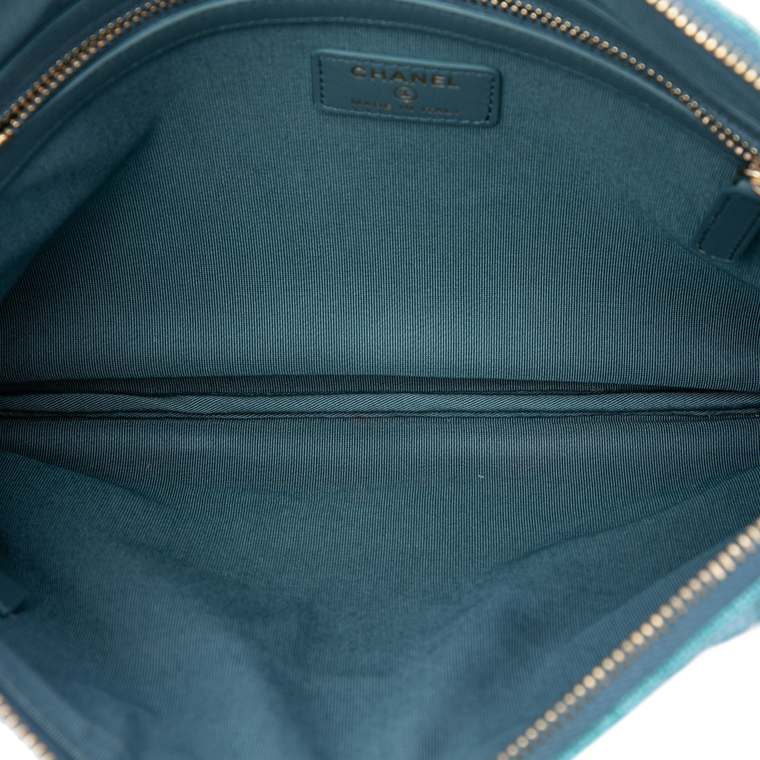 Chanel Medium Tweed Deauville O Étui Pochette