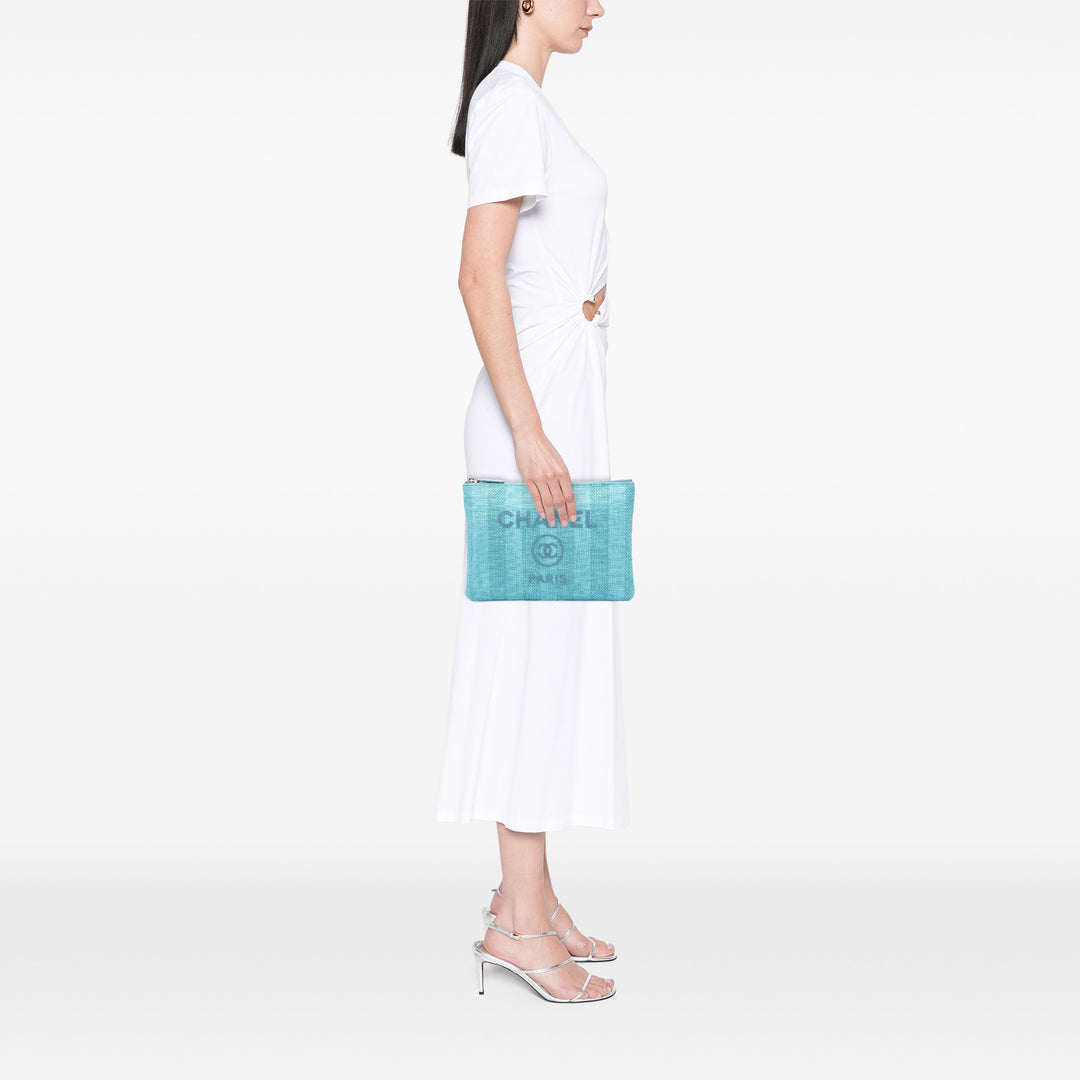 Chanel Medium Tweed Deauville O Étui Pochette