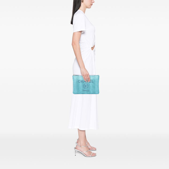 Chanel Medium Tweed Deauville O Étui Pochette