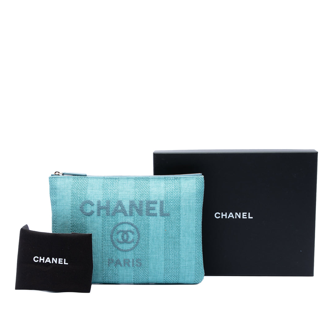 Chanel Medium Tweed Deauville O Étui Pochette
