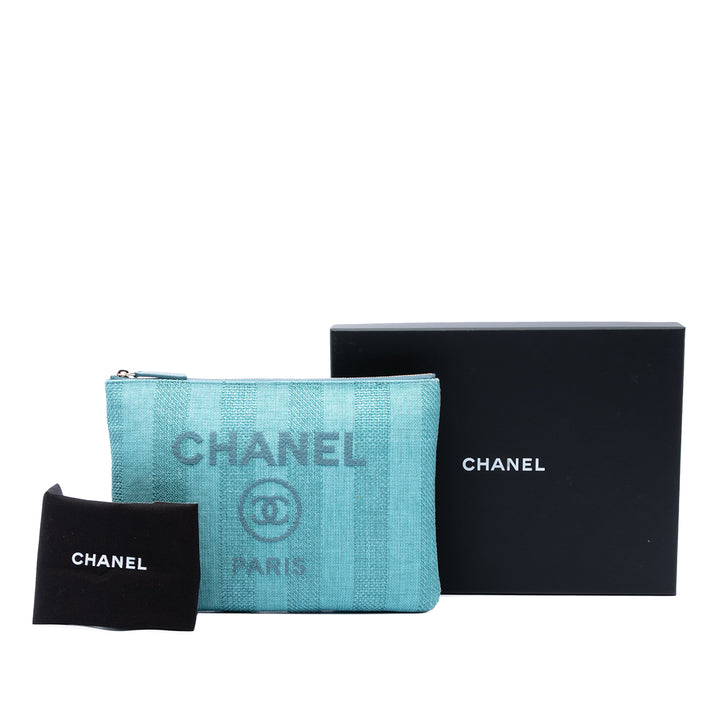 Chanel Medium Tweed Deauville O Étui Pochette