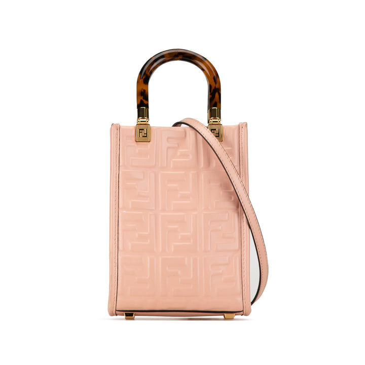 Mini Zucca Embossed Sunshine Shopper Tote Pink - Gaby Paris