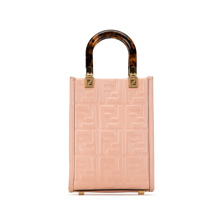 Mini Zucca Embossed Sunshine Shopper Tote Pink - Gaby Paris