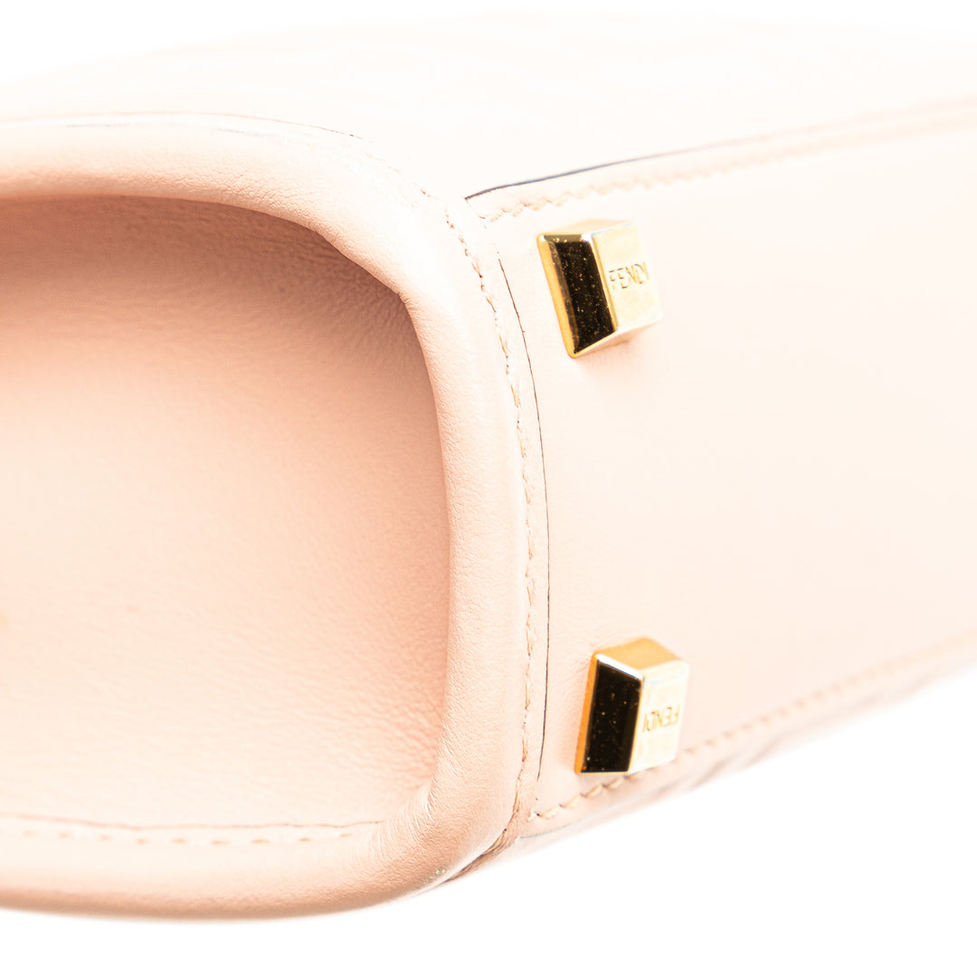 Mini Zucca Embossed Sunshine Shopper Tote Pink - Gaby Paris