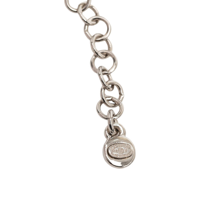 Chanel CC Brass Strass Pendant Collier