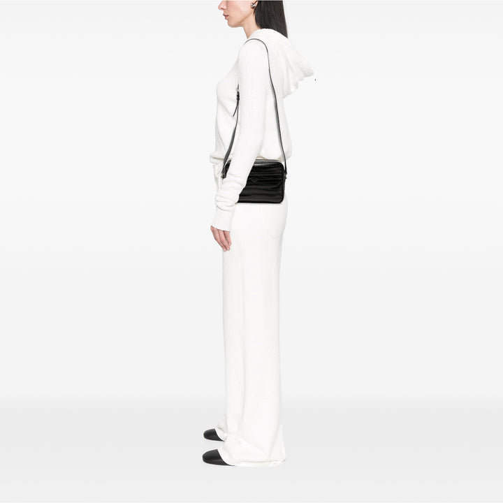 Saint Laurent Crocodile Embossed Cuir Camp Sac caméra Noir – GABY PARIS Authentique