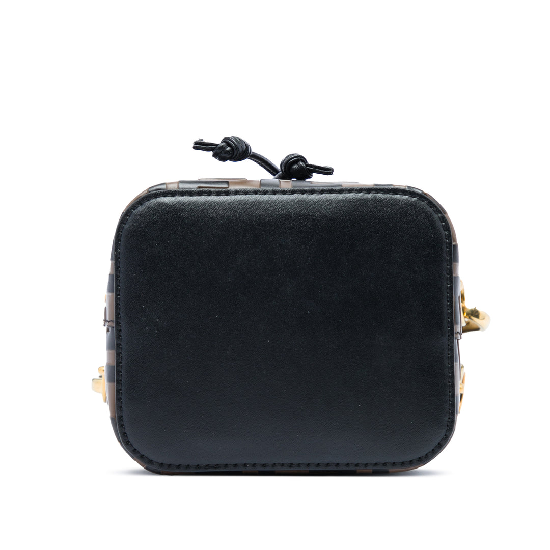 FF 1974 embossé Mon Tresor Sac seau Mini Marron