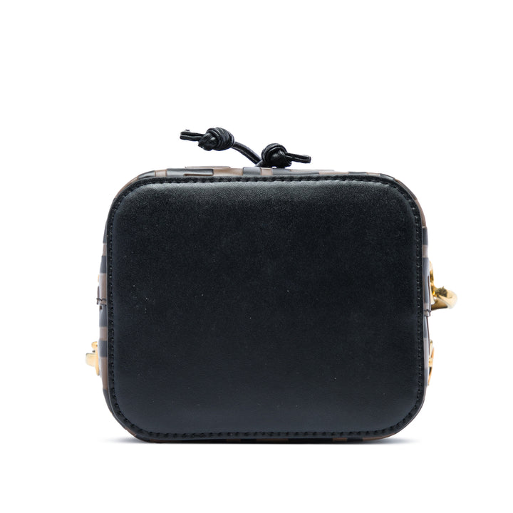 FF 1974 embossé Mon Tresor Sac seau Mini Marron