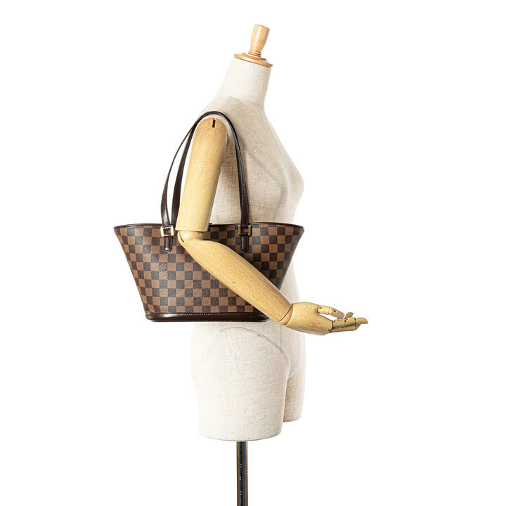 Damier Ebene Manosque PM Brown - Gaby Paris