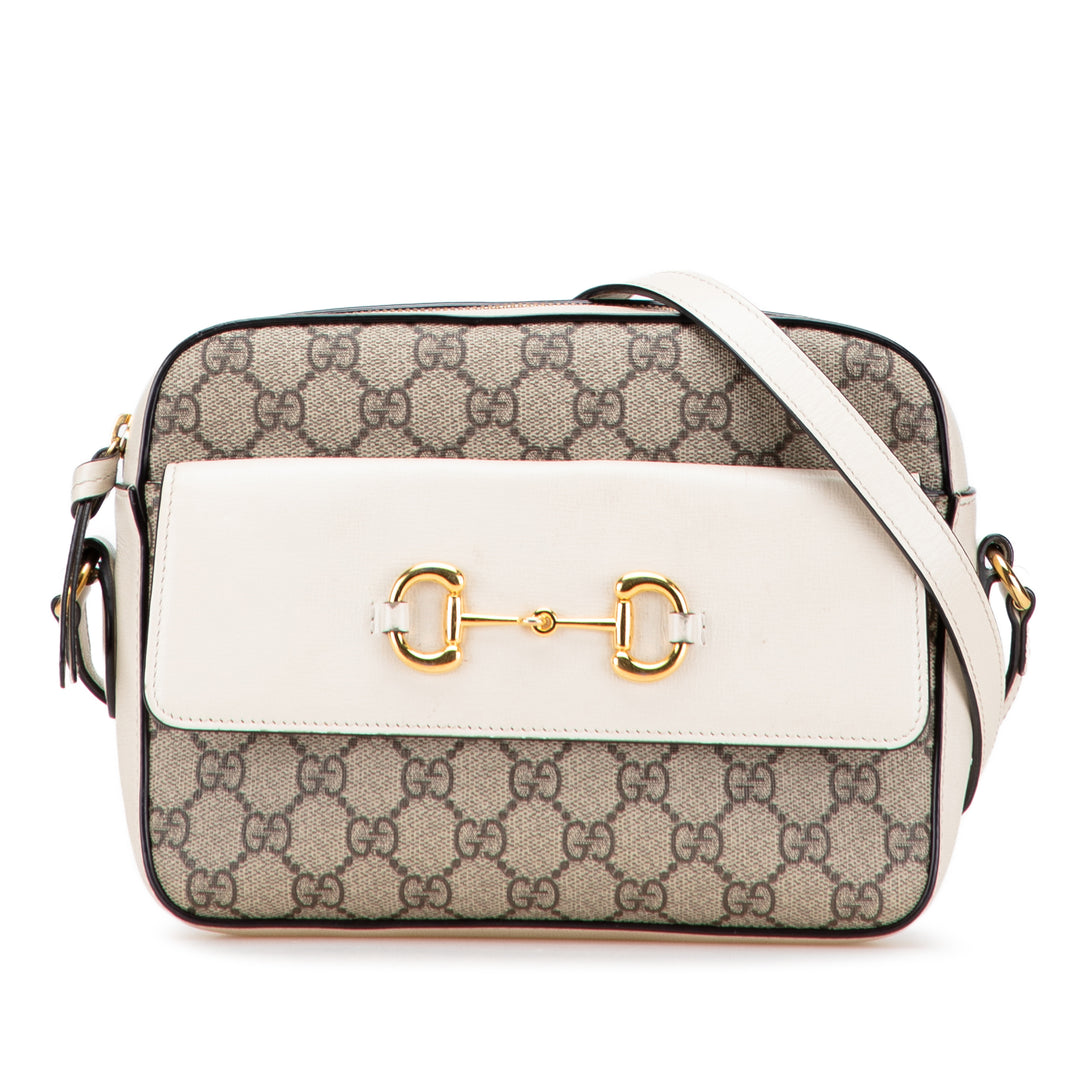 Gucci Small GG Supreme Horsebit 1955 Sac porté croisé