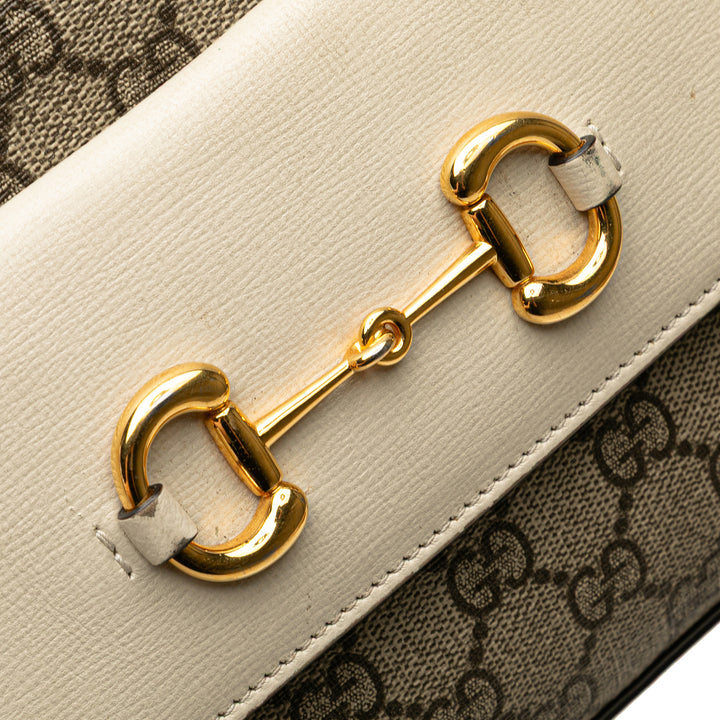 Gucci Small GG Supreme Horsebit 1955 Sac porté croisé