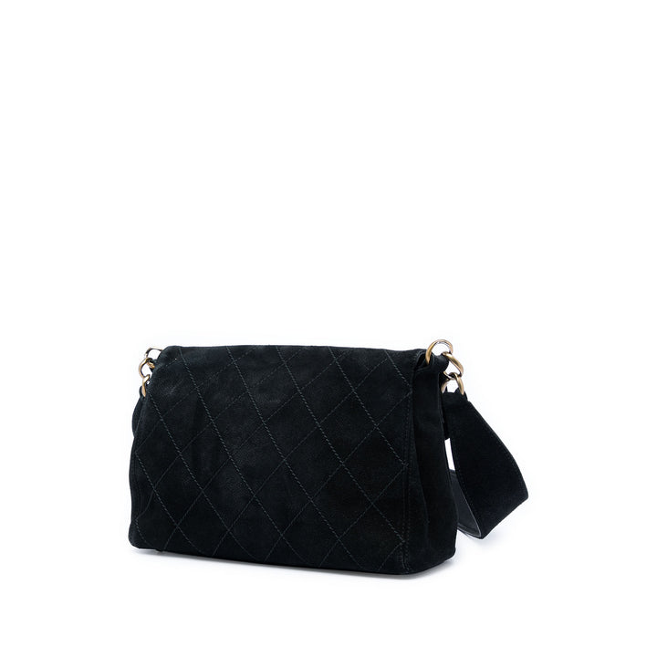 Chanel CC Matelassé Daim Sac bandoulière