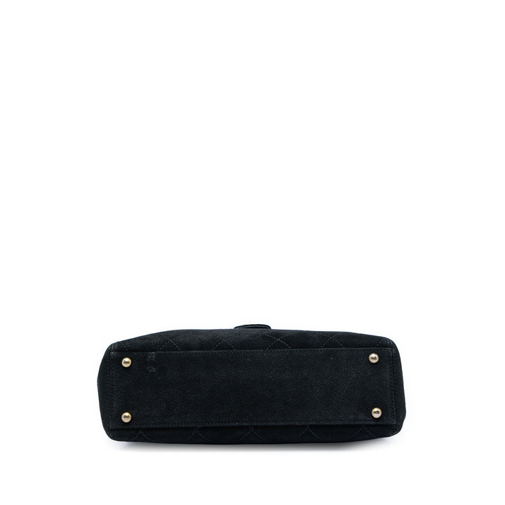 Chanel CC Matelassé Daim Sac bandoulière