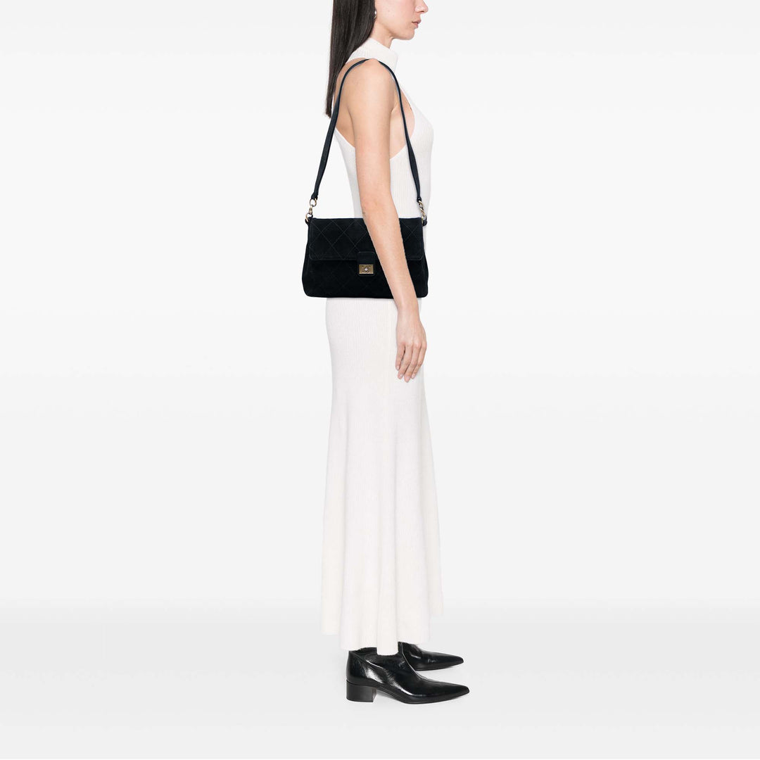 Chanel CC Matelassé Daim Sac bandoulière
