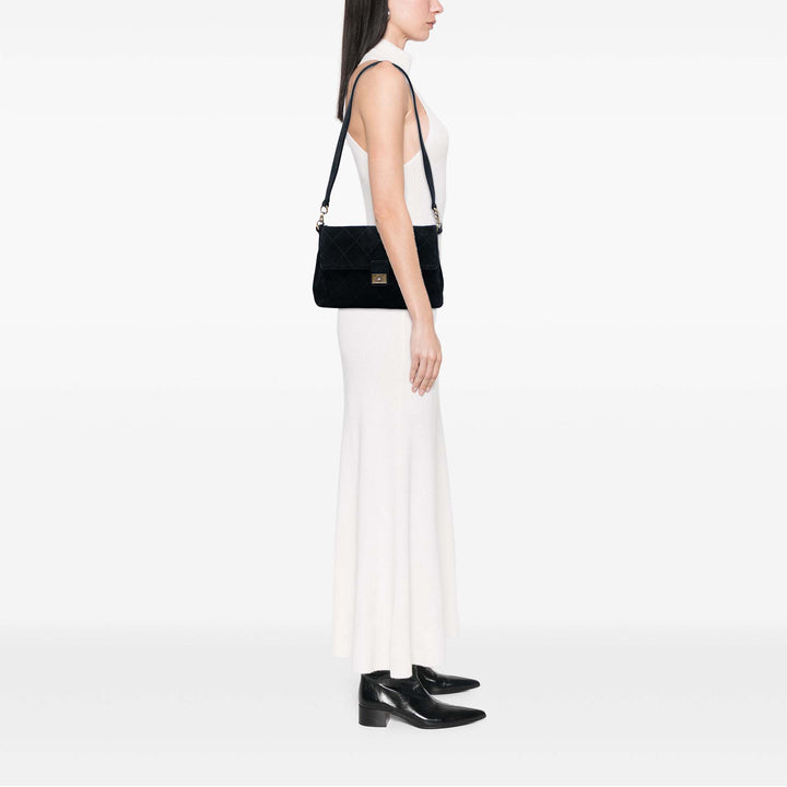 Chanel CC Matelassé Daim Sac bandoulière