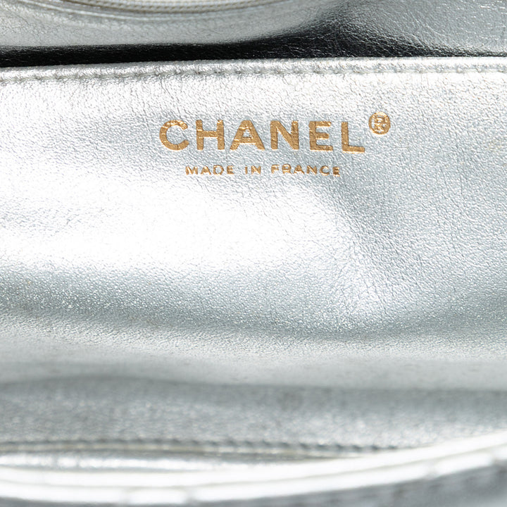 Chanel Jumbo Classic Metallic Cuir d’agneau Simple rabat