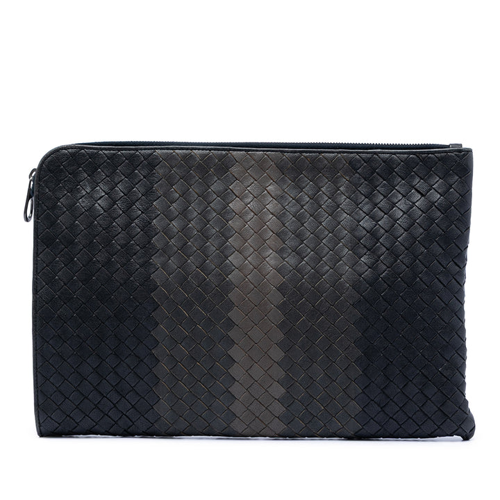 Bottega Veneta Tricolor Nappa Intrecciato Pochette