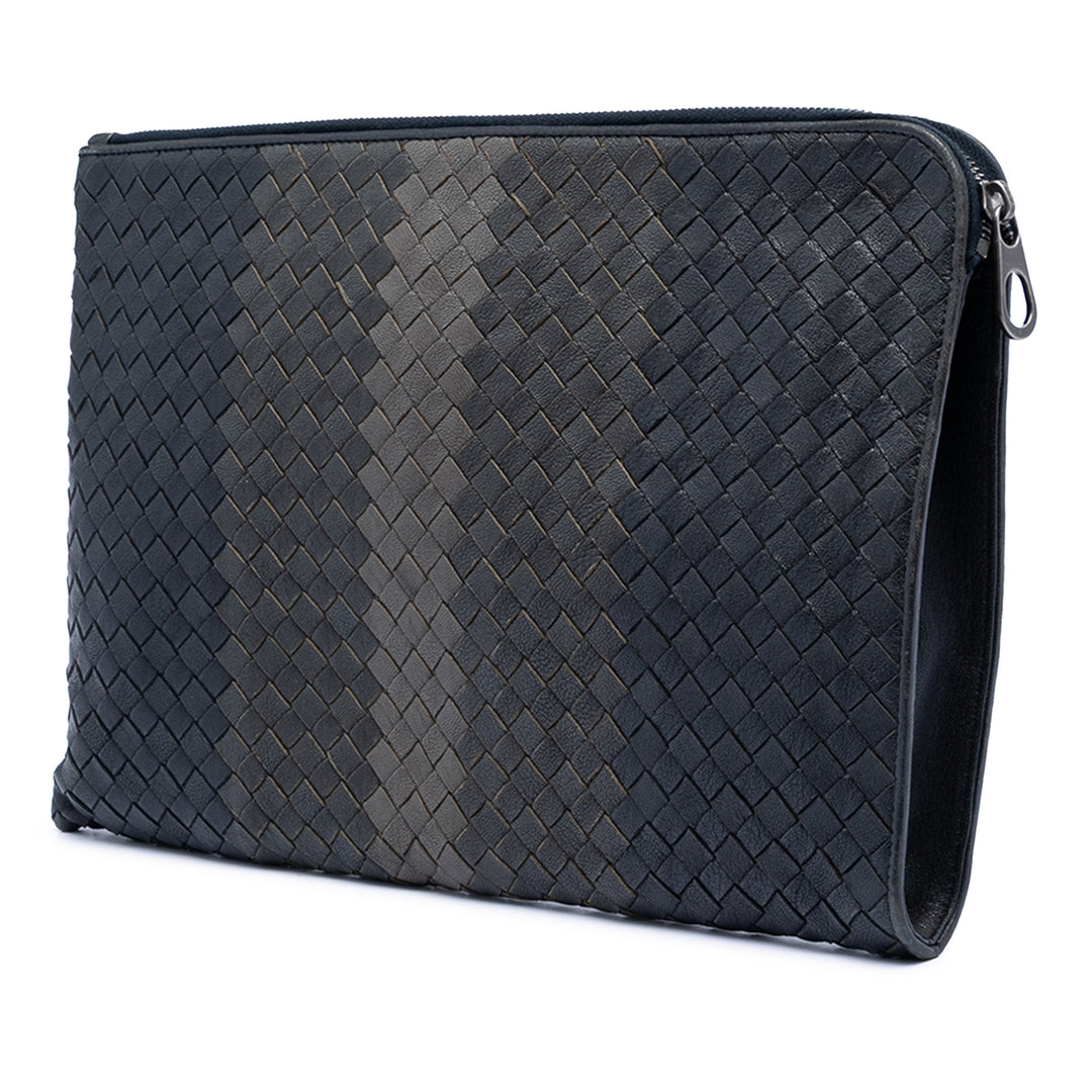 Bottega Veneta Tricolor Nappa Intrecciato Pochette