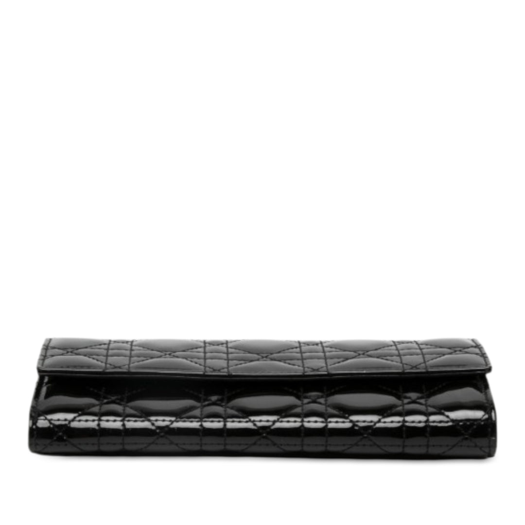 Dior Cannage Lady Dior Wallet on Chain Noir – vue 3 – GABY PARIS