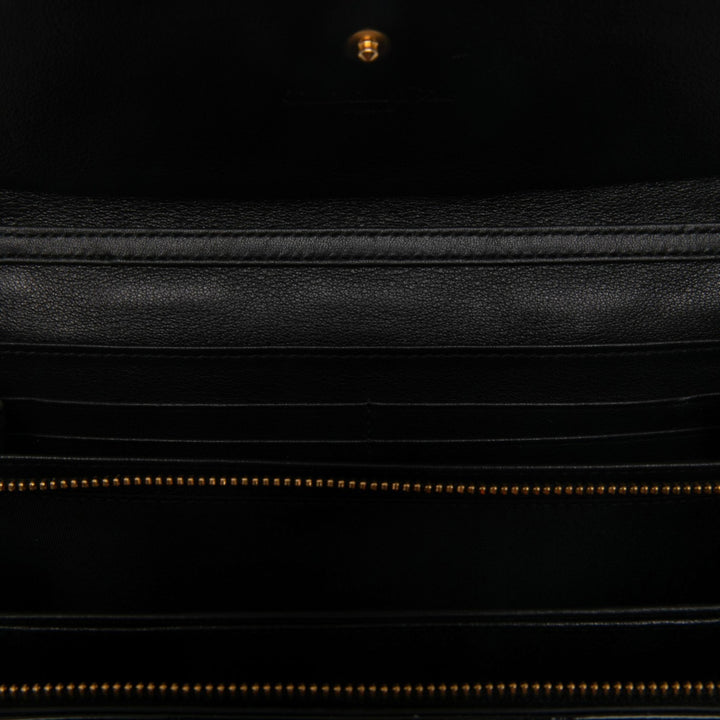 Dior Cannage Lady Dior Wallet on Chain Noir – vue 4 – GABY PARIS