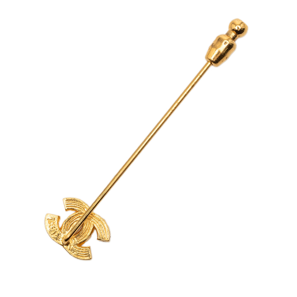 Chanel plaqué Rhinestone CC Pin Broche – GABY PARIS Authentique