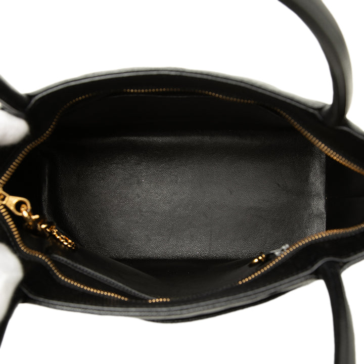 Medallion Cabas Cuir caviar Noir