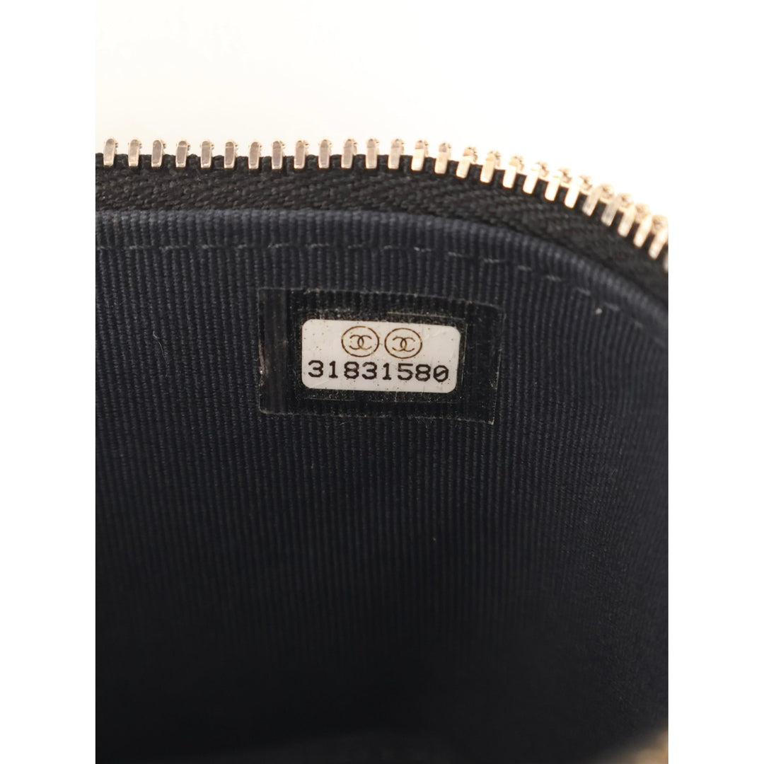 Chanel Vanity CC Matelassé avec chaîne Mini Cuir d'agneau Noir – vue 8 – GABY PARIS