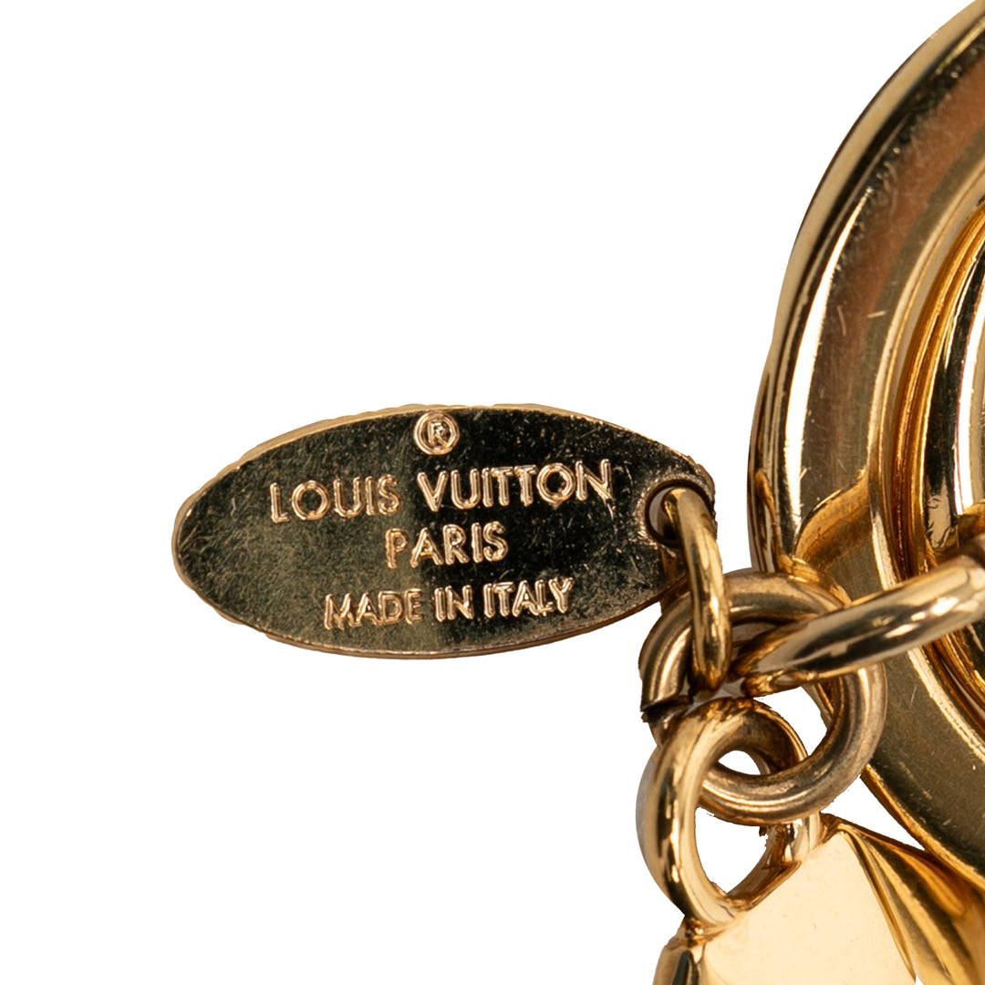 Louis Vuitton plaqué LV Facettes Bijou de sac et Key Holder