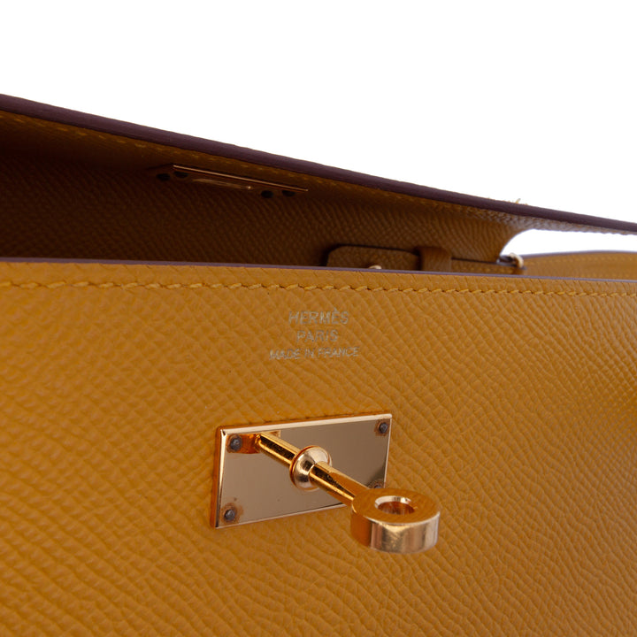 Epsom Kelly To Go Wallet Yellow - Gaby Paris