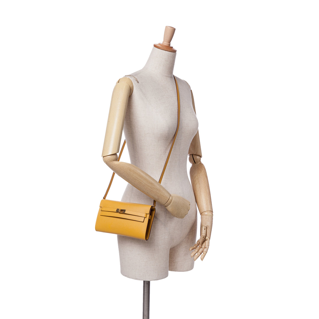 Epsom Kelly To Go Wallet Yellow - Gaby Paris
