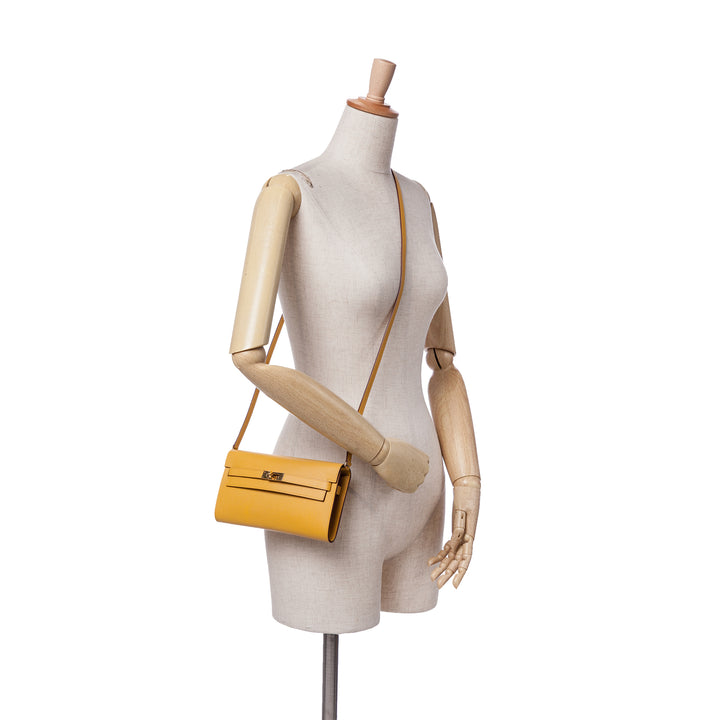 Epsom Kelly To Go Wallet Yellow - Gaby Paris