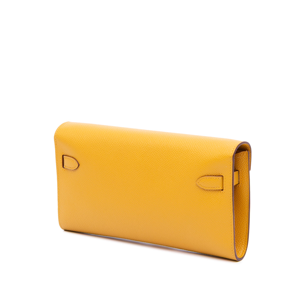 Epsom Kelly To Go Wallet Yellow - Gaby Paris