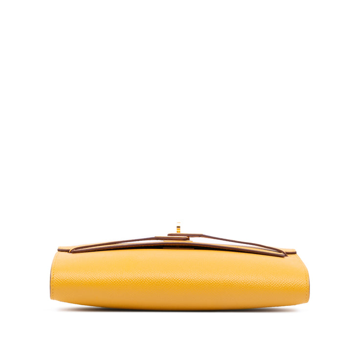 Epsom Kelly To Go Wallet Yellow - Gaby Paris