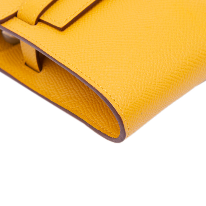 Epsom Kelly To Go Wallet Yellow - Gaby Paris