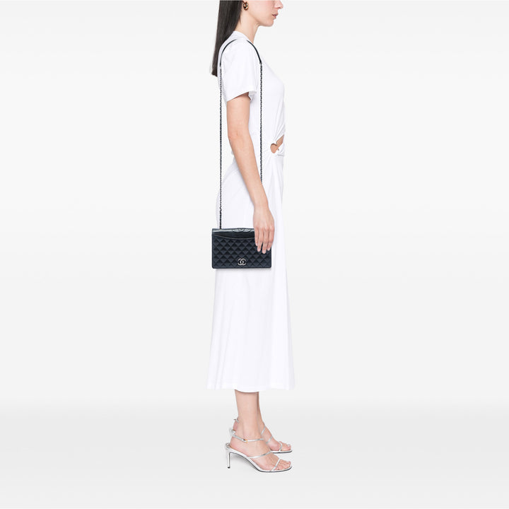 Chanel Small Matelassé Cuir de veau Ballerine à rabat