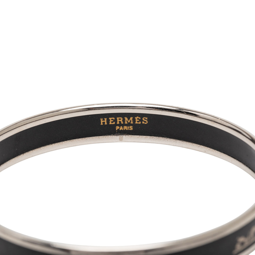 Hermès Narrow Émail Calech Bangle Bracelet 65