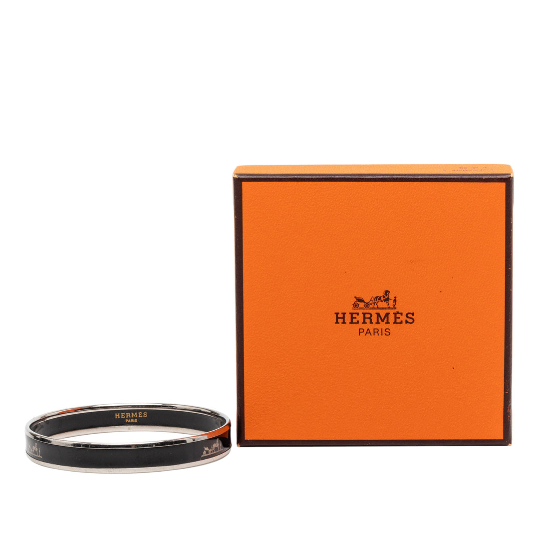 Hermès Narrow Émail Calech Bangle Bracelet 65