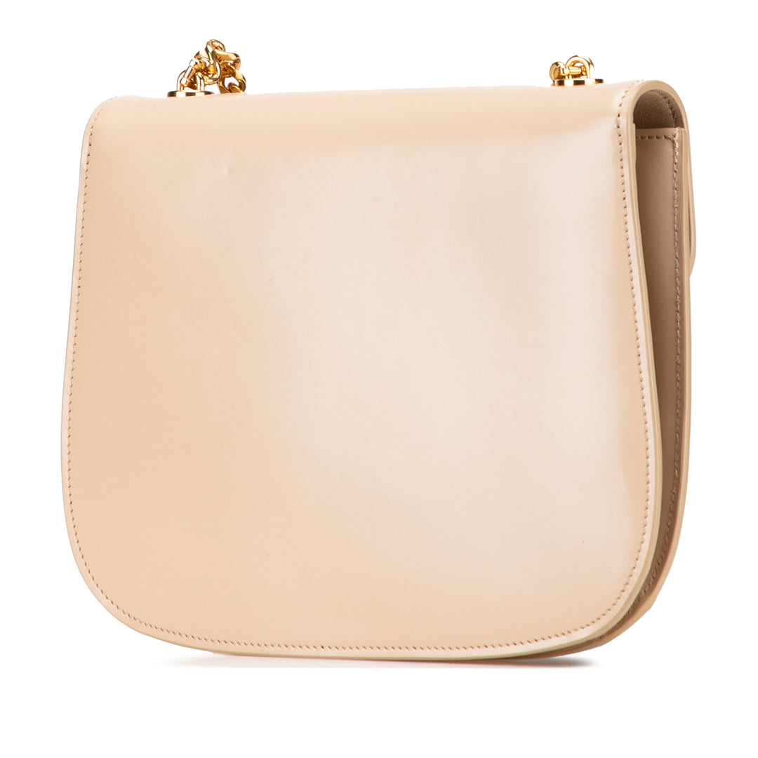 Celine Teen brillant Cuir de veau Triomphe Besace Clea Chain Sac porté croisé