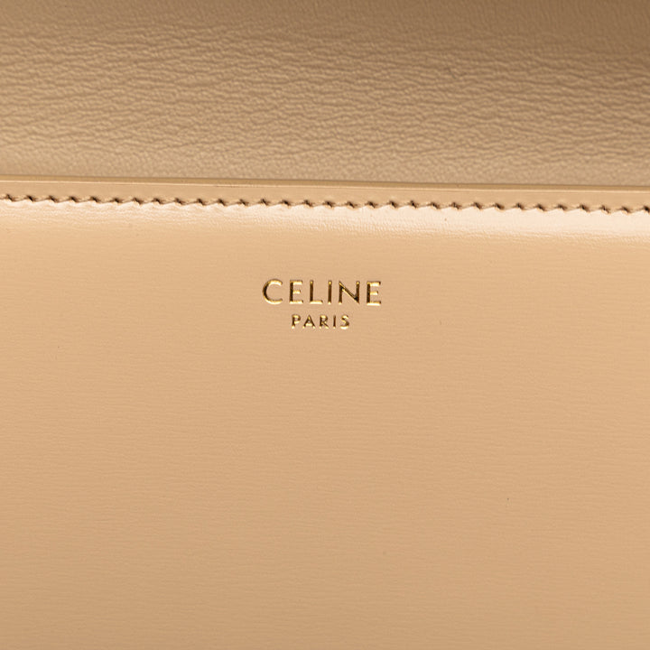 Celine Teen brillant Cuir de veau Triomphe Besace Clea Chain Sac porté croisé