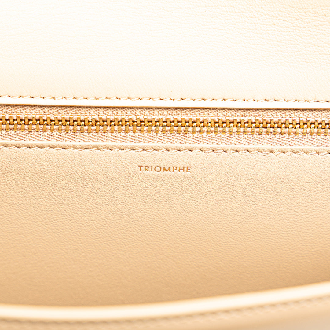 Celine Teen brillant Cuir de veau Triomphe Besace Clea Chain Sac porté croisé