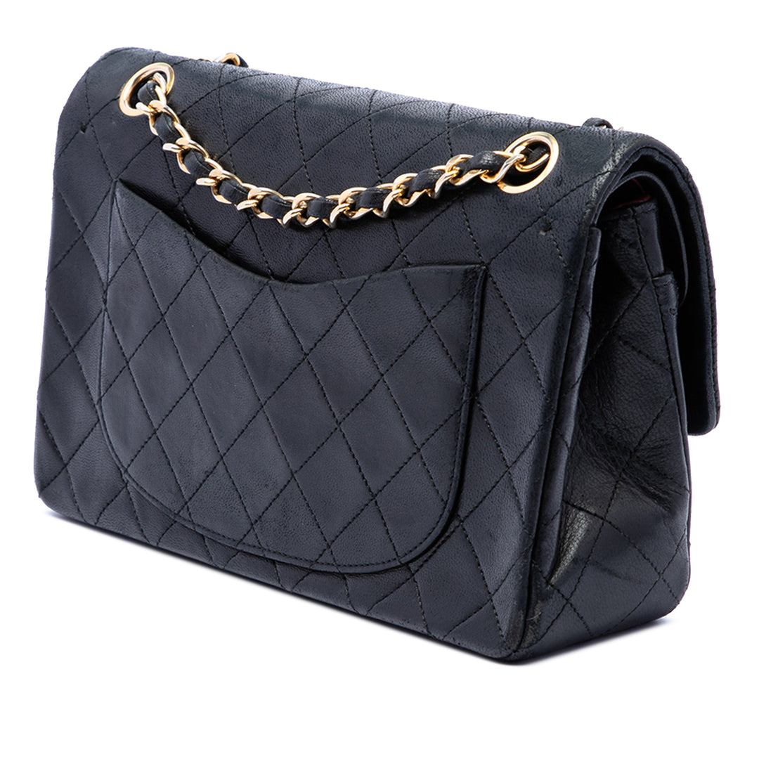 Chanel Classic Double rabat Petit Cuir d'agneau Noir – vue 2 – GABY PARIS