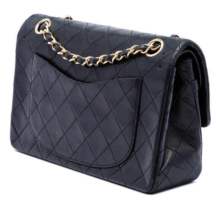 Chanel Classic Double rabat Petit Cuir d'agneau Noir – vue 2 – GABY PARIS