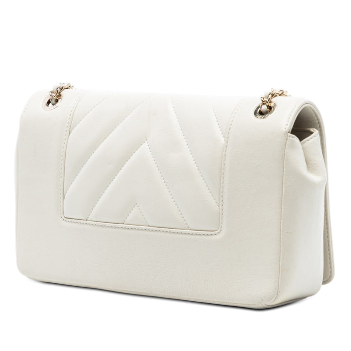 Chanel Medium Chevron Sheepskin Mademoiselle Vintage à rabat