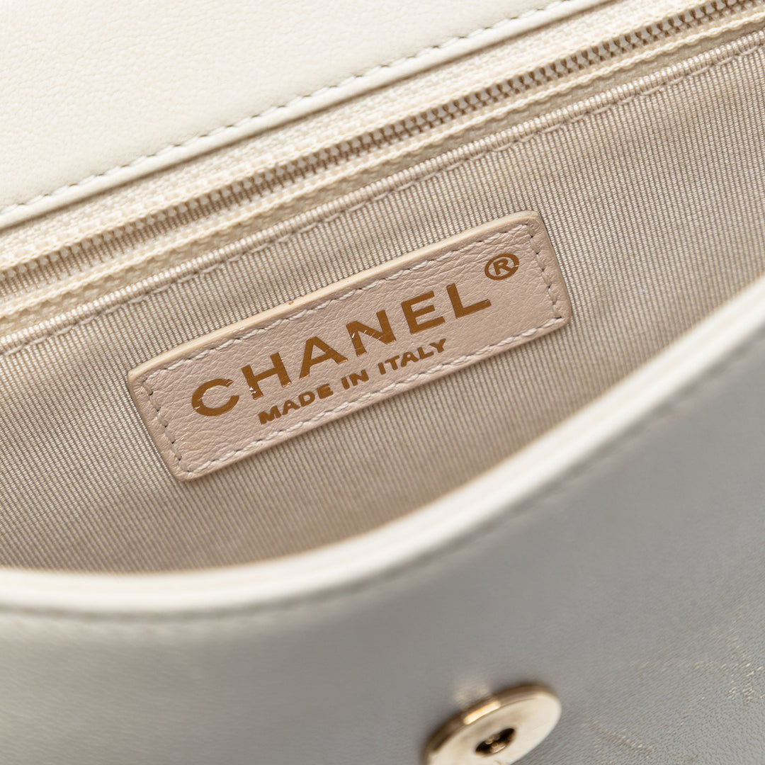 Chanel Medium Chevron Sheepskin Mademoiselle Vintage à rabat