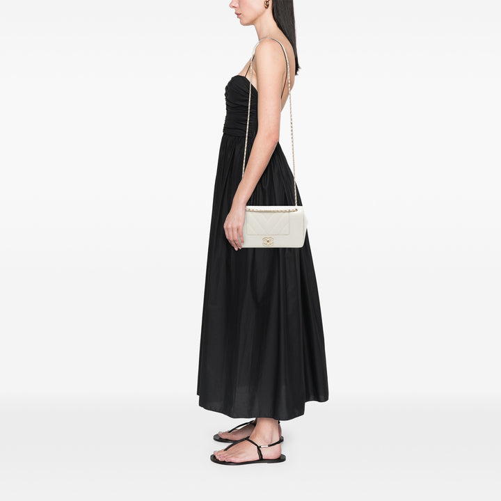 Chanel Medium Chevron Sheepskin Mademoiselle Vintage à rabat