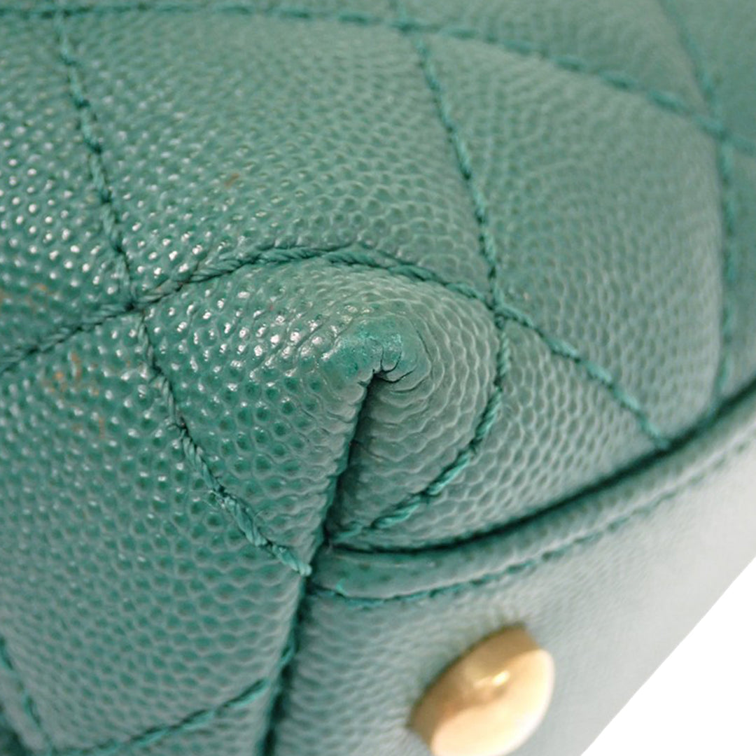 Matelassé Coco sac à Mini Cuir caviar Vert