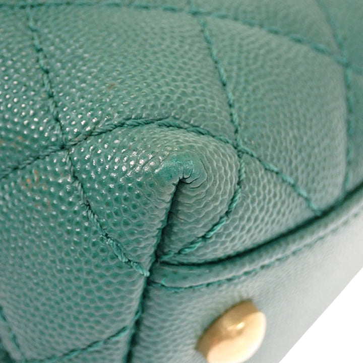 Matelassé Coco sac à Mini Cuir caviar Vert