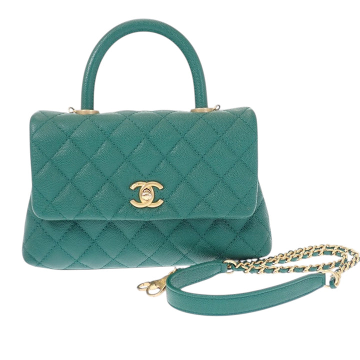 Matelassé Coco sac à Mini Cuir caviar Vert