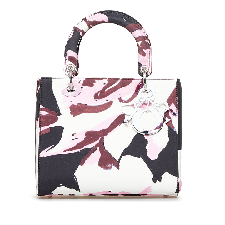 Medium Canvas Floral Graffiti Lady Dior White - Gaby Paris