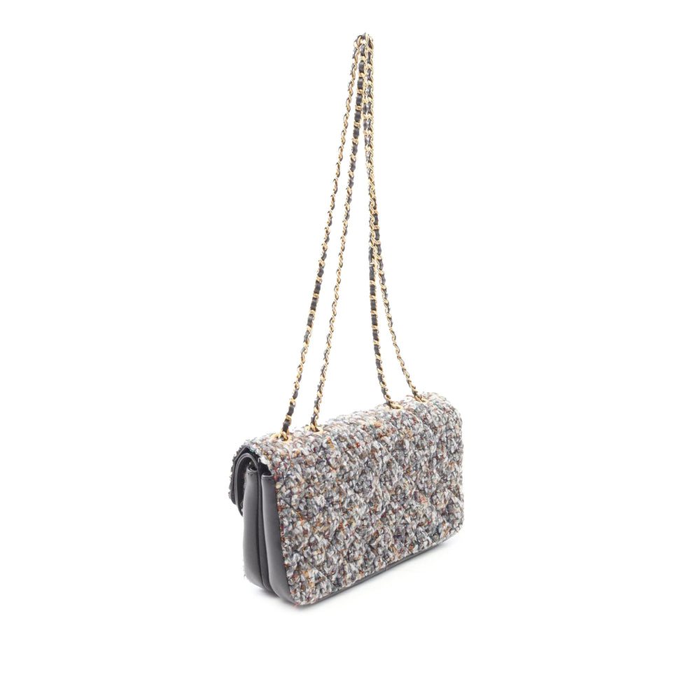 Chanel Small Quilted Tweed CC Chic Double rabat Gris – GABY PARIS Authentique
